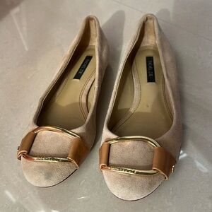 Rachel Zoe Tan Suede Flat size 6